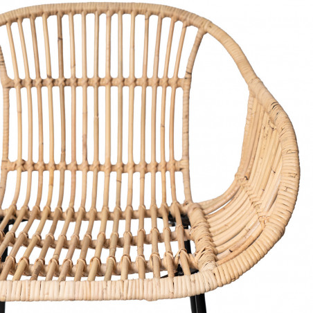 TABURETE GIAN NATURAL /NEGRO