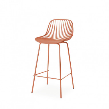 TABURETE ALTO CASPER TERRACOTA