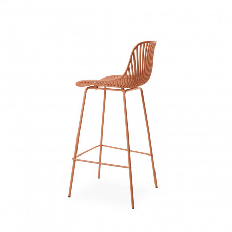 TABURETE ALTO CASPER TERRACOTA