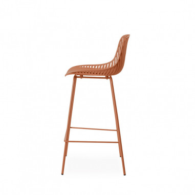 TABURETE ALTO CASPER TERRACOTA