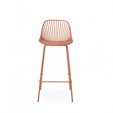 TABURETE ALTO CASPER TERRACOTA