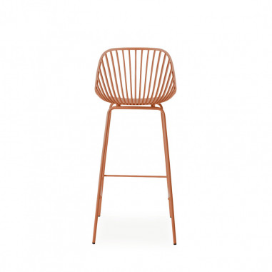 TABURETE ALTO CASPER TERRACOTA