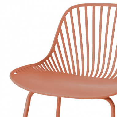 TABURETE ALTO CASPER TERRACOTA