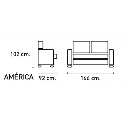 SOFA 2P RELAX TAP. NOLIA AMERICA PIEDRA O CEMENTO 2