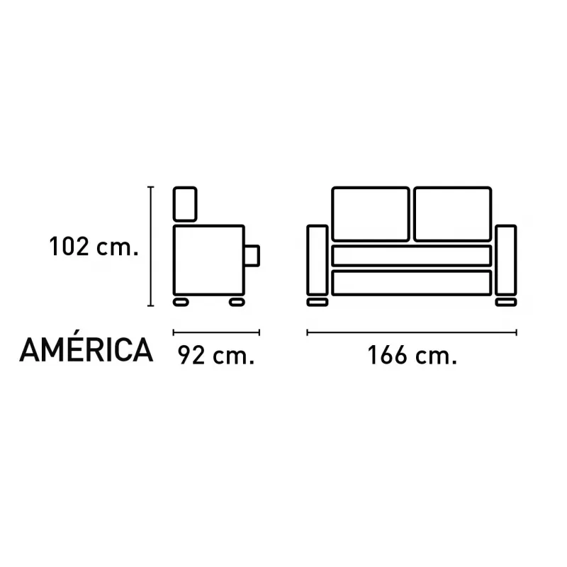SOFA 2P RELAX TAP. NOLIA AMERICA PIEDRA O CEMENTO