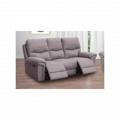 ÚLTIMAS UNIDADES!!! SOFA 3P RELAX AMERICA CEMENTO Y PIEDRA