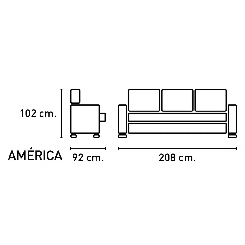 ÚLTIMAS UNIDADES!!! SOFA 3P RELAX AMERICA CEMENTO Y PIEDRA