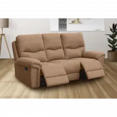 ÚLTIMAS UNIDADES!!! SOFA 3P RELAX AMERICA CEMENTO Y PIEDRA 2