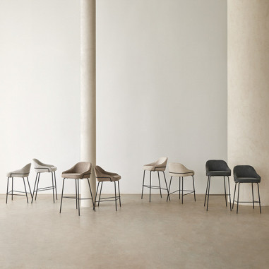 TABURETE LOUIS TAUPE