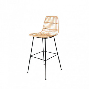 TABURETE GUIDO NATURAL/NEGRO