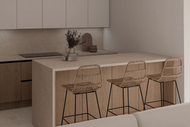 TABURETE GUIDO NATURAL/NEGRO