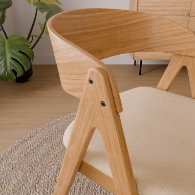 SILLA RINA ROBLE BEIGE