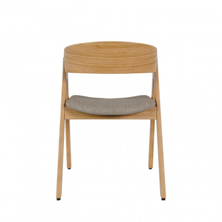 SILLA RINA ROBLE GRIS CLARO