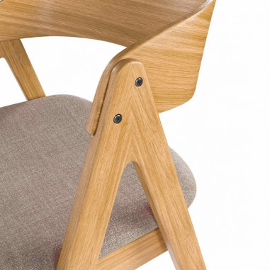 SILLA RINA ROBLE GRIS CLARO