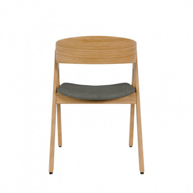 SILLA RINA ROBLE GRIS OSCURO