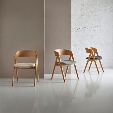 SILLA RINA ROBLE GRIS OSCURO