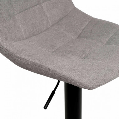 TABURETE ASHA GRIS CLARO