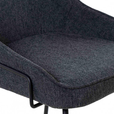 TABURETE LOUIS GRIS OSCURO