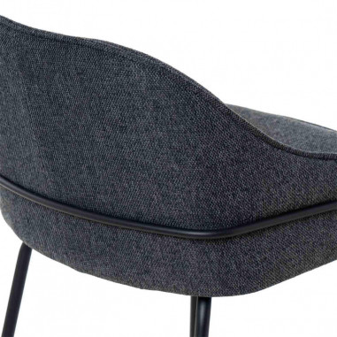 TABURETE LOUIS GRIS OSCURO