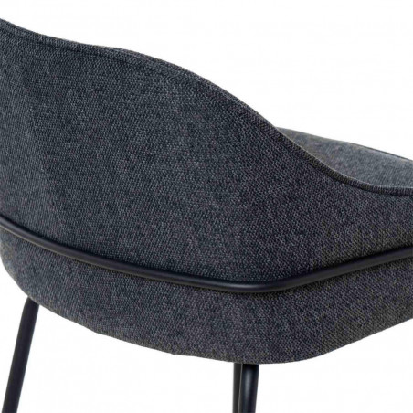 TABURETE LOUIS GRIS OSCURO