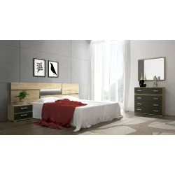 CABECERO CON LEDS 260 CM. PRIEGO CAM-GR            CAMBRIA-G