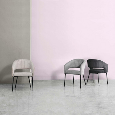 SILLA ELEONOR GRIS CLARO