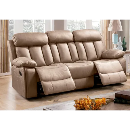 SOFA 3P RELAX TAP. JADE MADRID BEIGE, GRIS O CHOCO