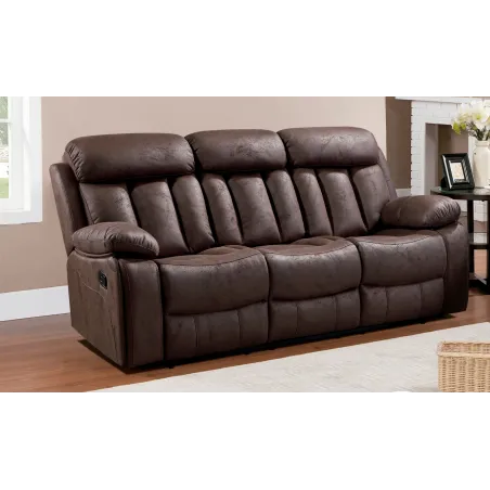 SOFA 3P RELAX TAP. JADE MADRID BEIGE, GRIS O CHOCO