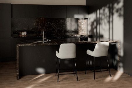 TABURETE MILTON GRIS CLARO