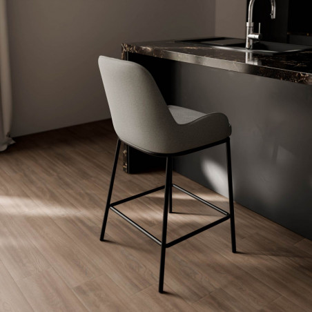 TABURETE MILTON GRIS CLARO