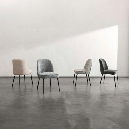 SILLA MAXIME GRIS OSCURO