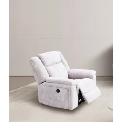 SOFA 1P RELAX ELÉCTRICO TAP. BEIGE O GRIS MOD TROYA | Oferta