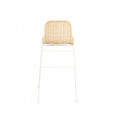 TABURETE CARLO NATURAL/BLANCO