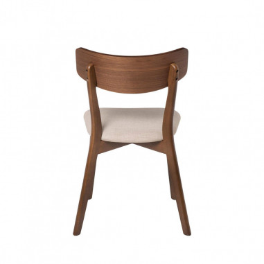SILLA KEIRA NOGAL BEIGE