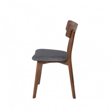 SILLA KEIRA NOGAL GRIS DARK