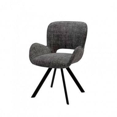 SILLA ASTRID GRIS OSCURO