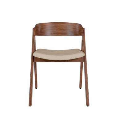 SILLA RINA NOGAL BEIGE