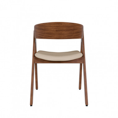 SILLA RINA NOGAL BEIGE