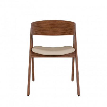 SILLA RINA NOGAL BEIGE