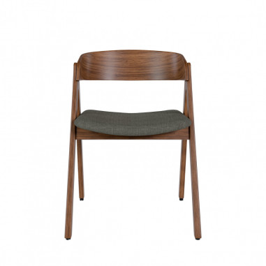 SILLA RINA NOGAL GRIS OSCURO