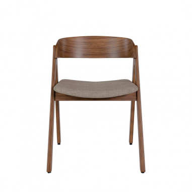 SILLA RINA NOGAL GRIS CLARO