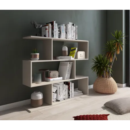 ESTANTERIA ASIMETRIC BAJA MOD. AURA BEIGE O ROBLE MAUVELLA O