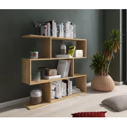 ESTANTERIA ASIMETRIC BAJA MOD. AURA BEIGE O ROBLE MAUVELLA O 2