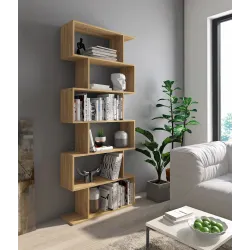 ESTANTERIA ASIMETRIC ALTA MOD. AURA BEIGE O ROBLE MAUVELLA