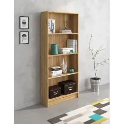 ESTANTERIA 4H MOD. AURA BEIGE O ROBLE MAUVELLA