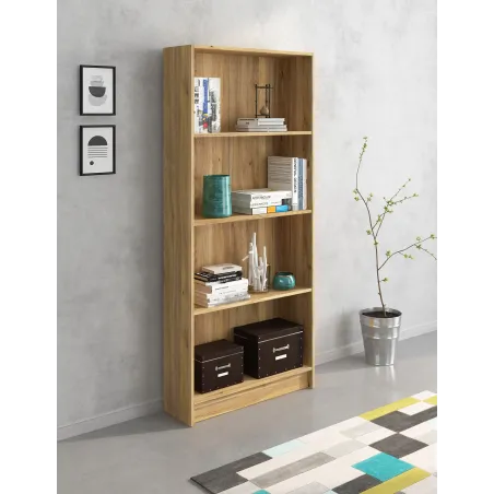 ESTANTERIA 4H MOD. AURA BEIGE O ROBLE MAUVELLA