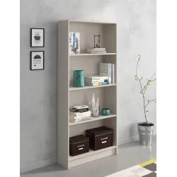 ESTANTERIA 4H MOD. AURA BEIGE O ROBLE MAUVELLA 2