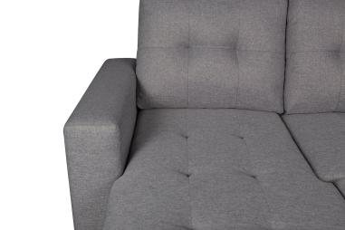 Rinconera chaiselongue cama Aitana con arcón gris