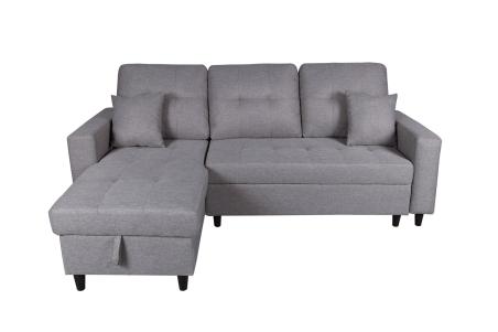 Chaiselongue Norman con arcón gris