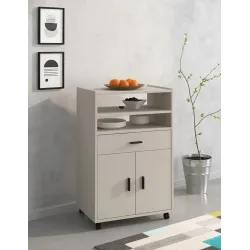 MUEBLE COCINA 2P1C2H RUEDAS MOD. AURA BEIGE O MAUVELLA